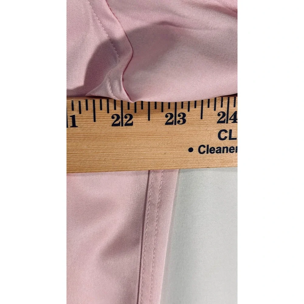 Alimens & Gentle Flex Mens Pink Long Sleeve Button Down Dress Shirt Size L Tall - Picture 7 of 13